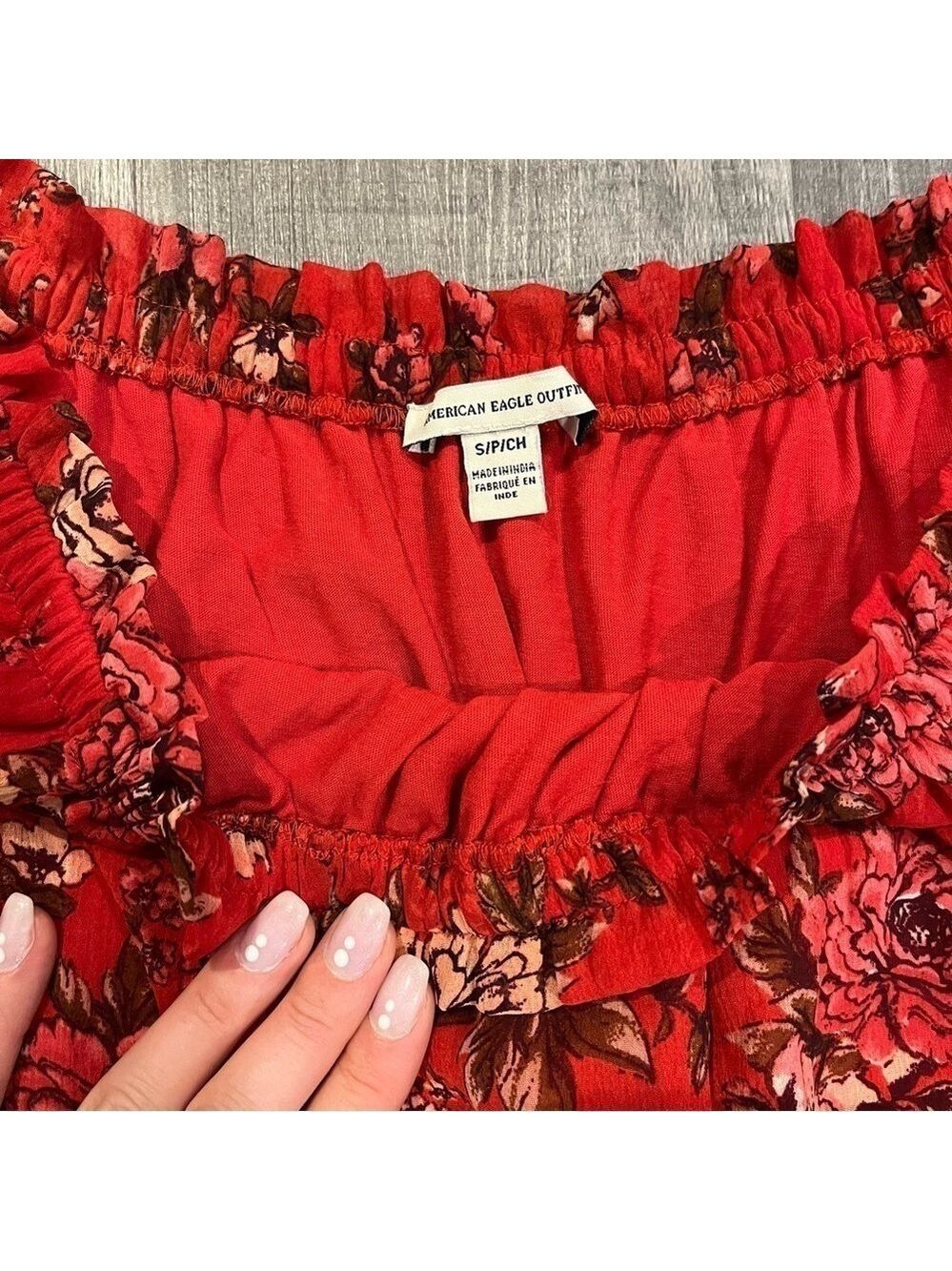 Fabulous American Eagle Boho Floral Romper - Picture 3 of 3